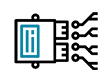Fuse terminal blocks, component terminal blocks, and diode terminal blocks icon